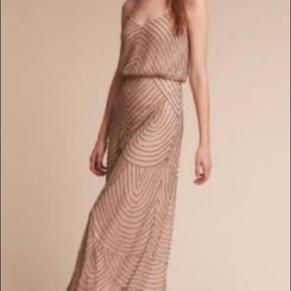 Adrianna Papell Dresses & Skirts - Art Deco Blouson Beaded Gown- As Is